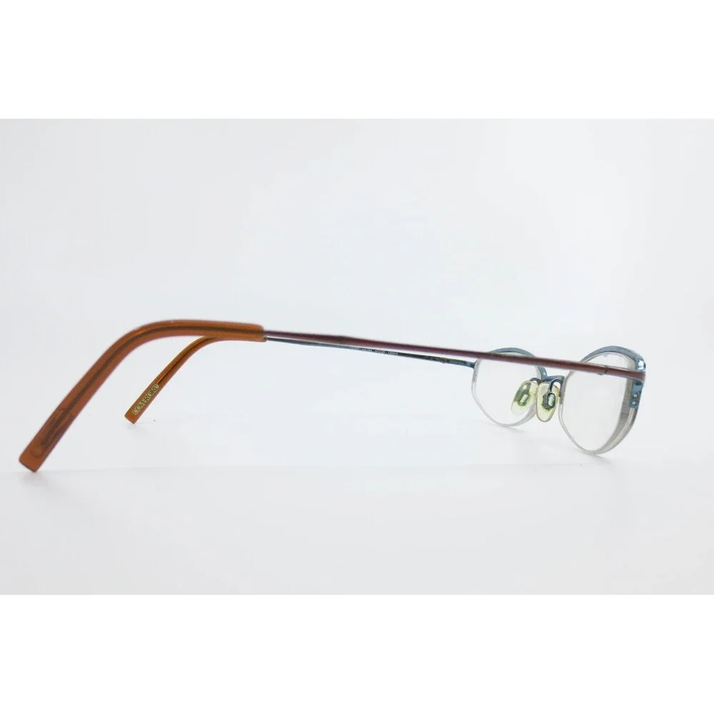 Covergirl CG355 Eyeglasses Brown Blue Semi Rimless Cat Eye Frames 47-20-135